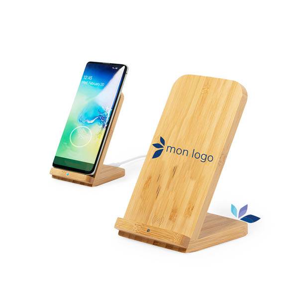 Jolie support en bambou pour téléphone en bois à Lyon et Paris