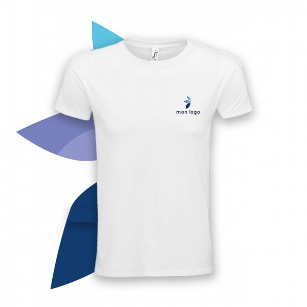 T-shirt éco-responsable avec logo coeur Lyon