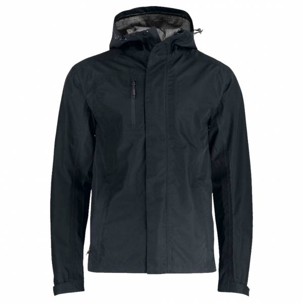 Kway imperméable noir avec broderie coeur Lyon