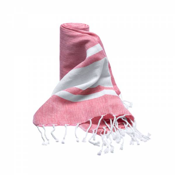 Paréo fouta serviette de plage personnalisable rose sur Aix-en-provence