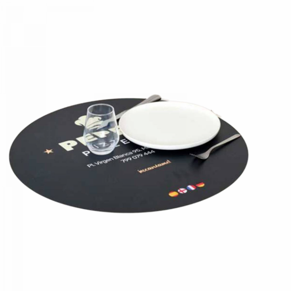 Dessous de table rond pour restaurant personnalisable à Marseille