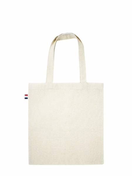 Tote bag publicitaire en coton bio :  blanc