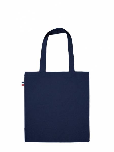 Tote bag éco-responsable en coton bio :  bleu